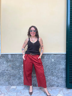 Canotta Filo Marrone