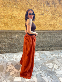 Pantaloni Over Mattone 75915