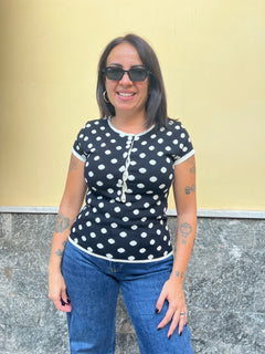 Maglia Pois Nero