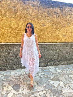 Abito Pizzo Bianco 75915