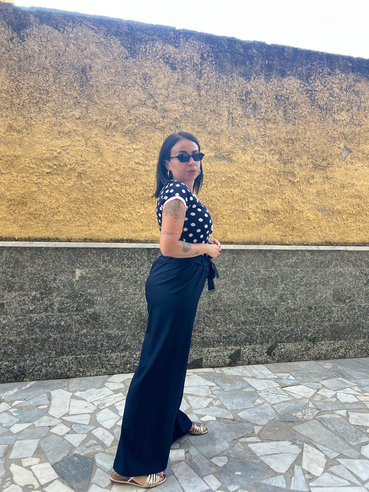 Pantaloni Fiocco Blu