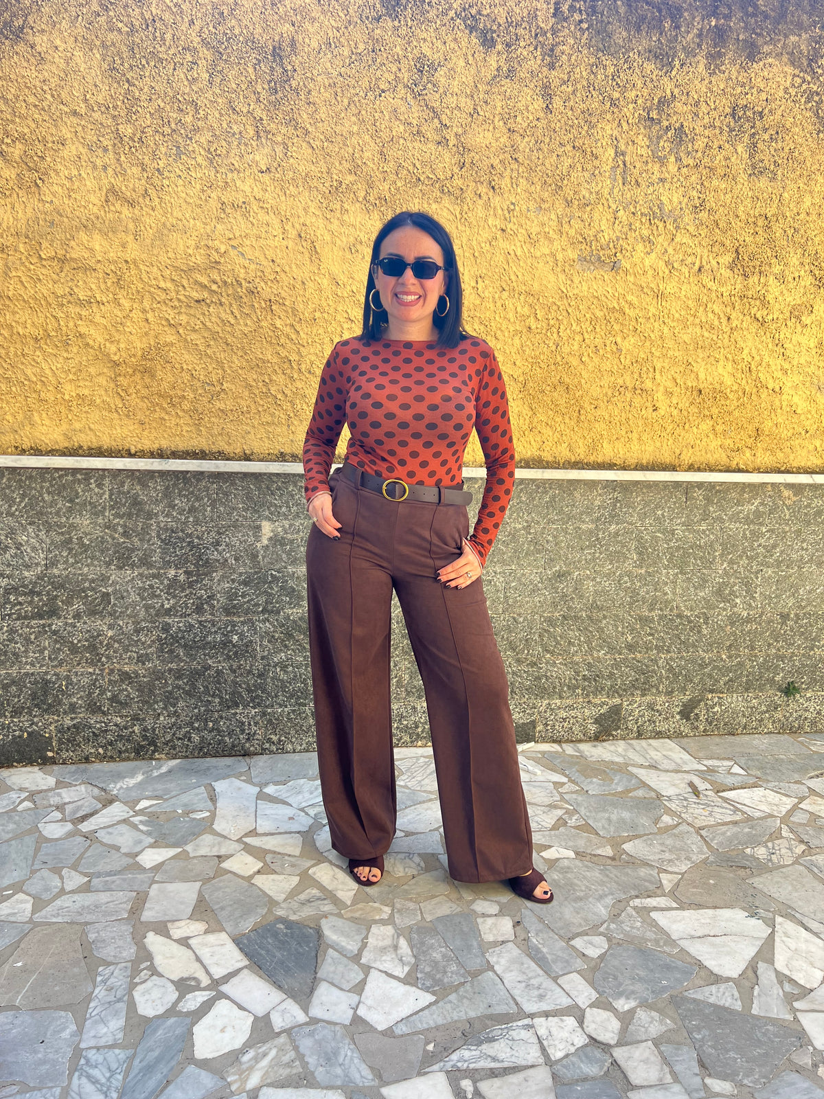Pantaloni Scamosciato 8976 Marrone
