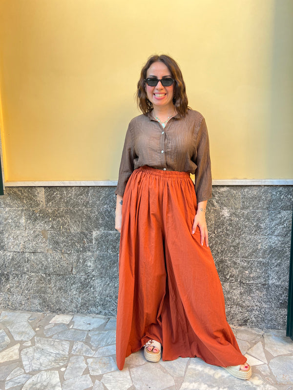 Pantaloni Over Mattone 75915