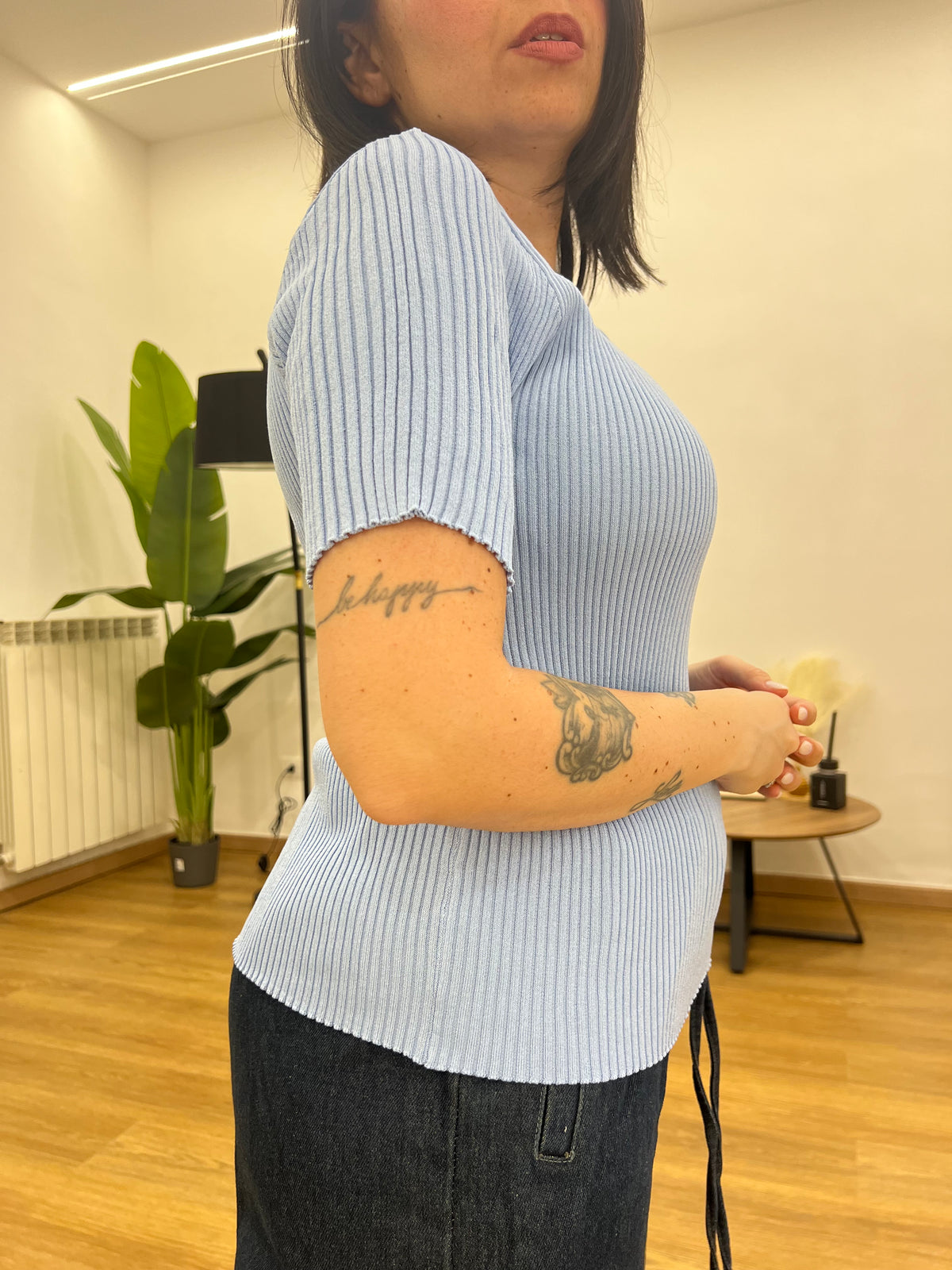 Maglia Filo Bottoni Oro