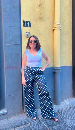 Pantaloni Fantasia Pois 6732