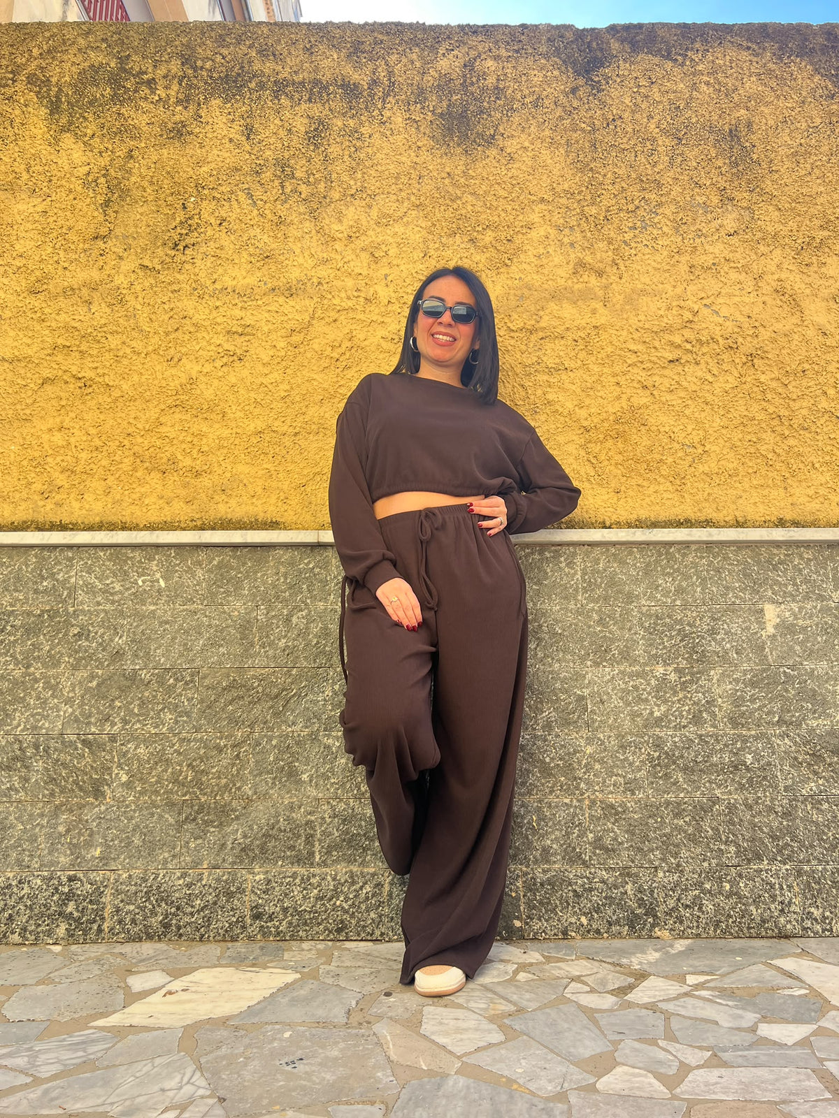 Pantaloni Costine marrone 52634