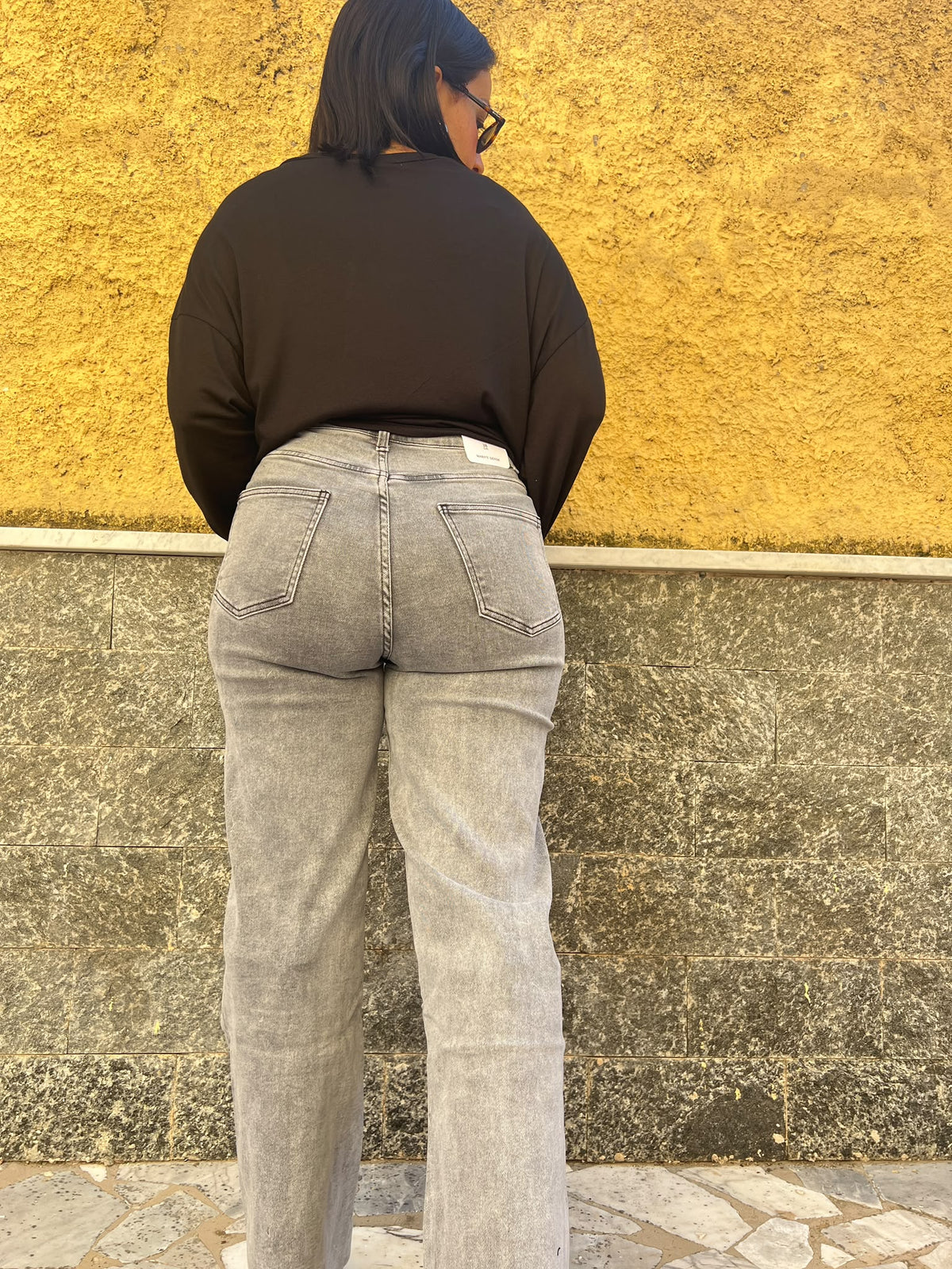 Jeans palazzo8796 grigio MG-710