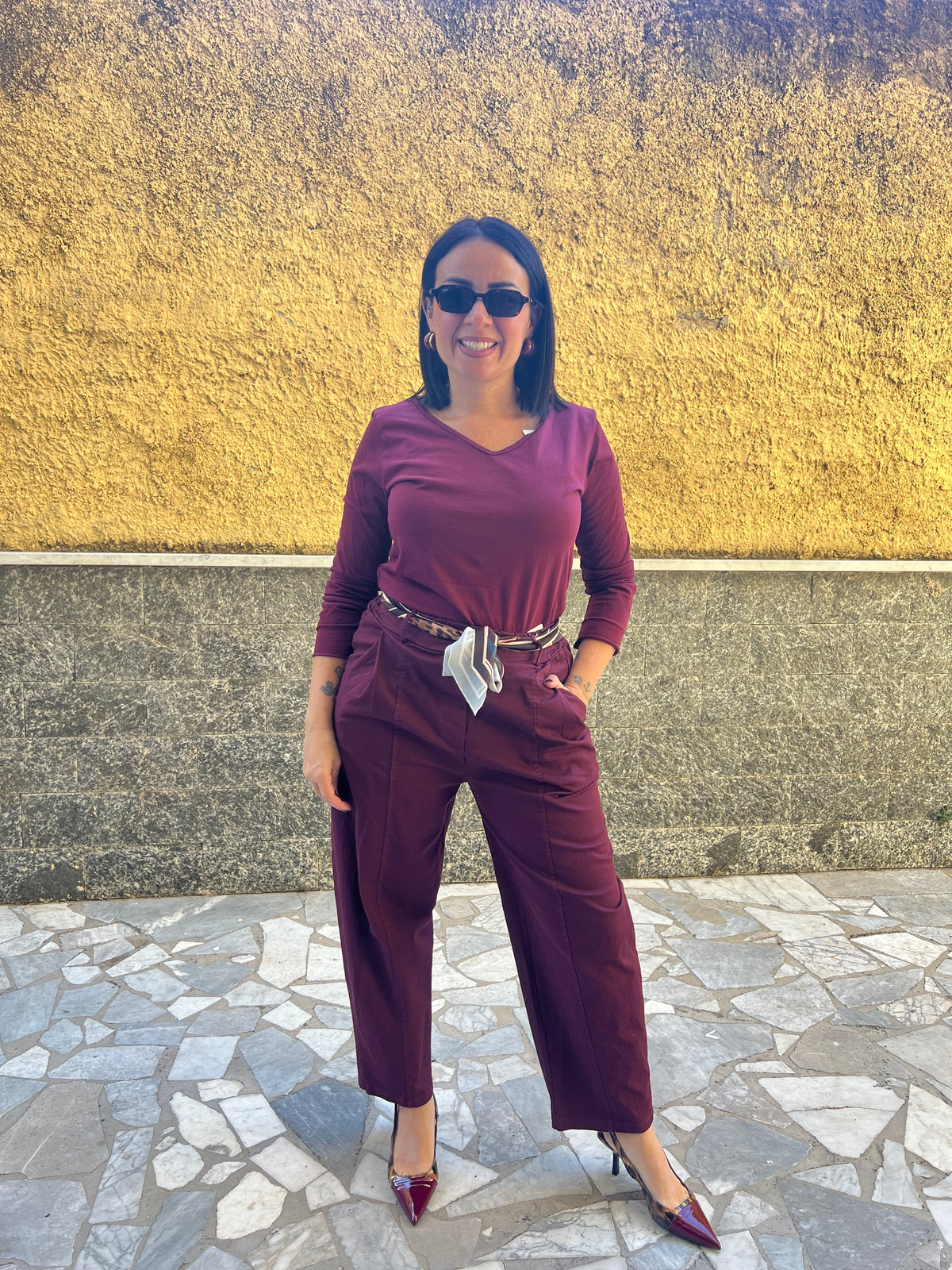 Pantaloni foulard 111342 Bordeaux