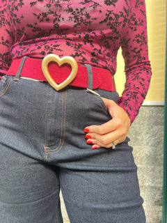 Cintura Cuore Bordeaux 366