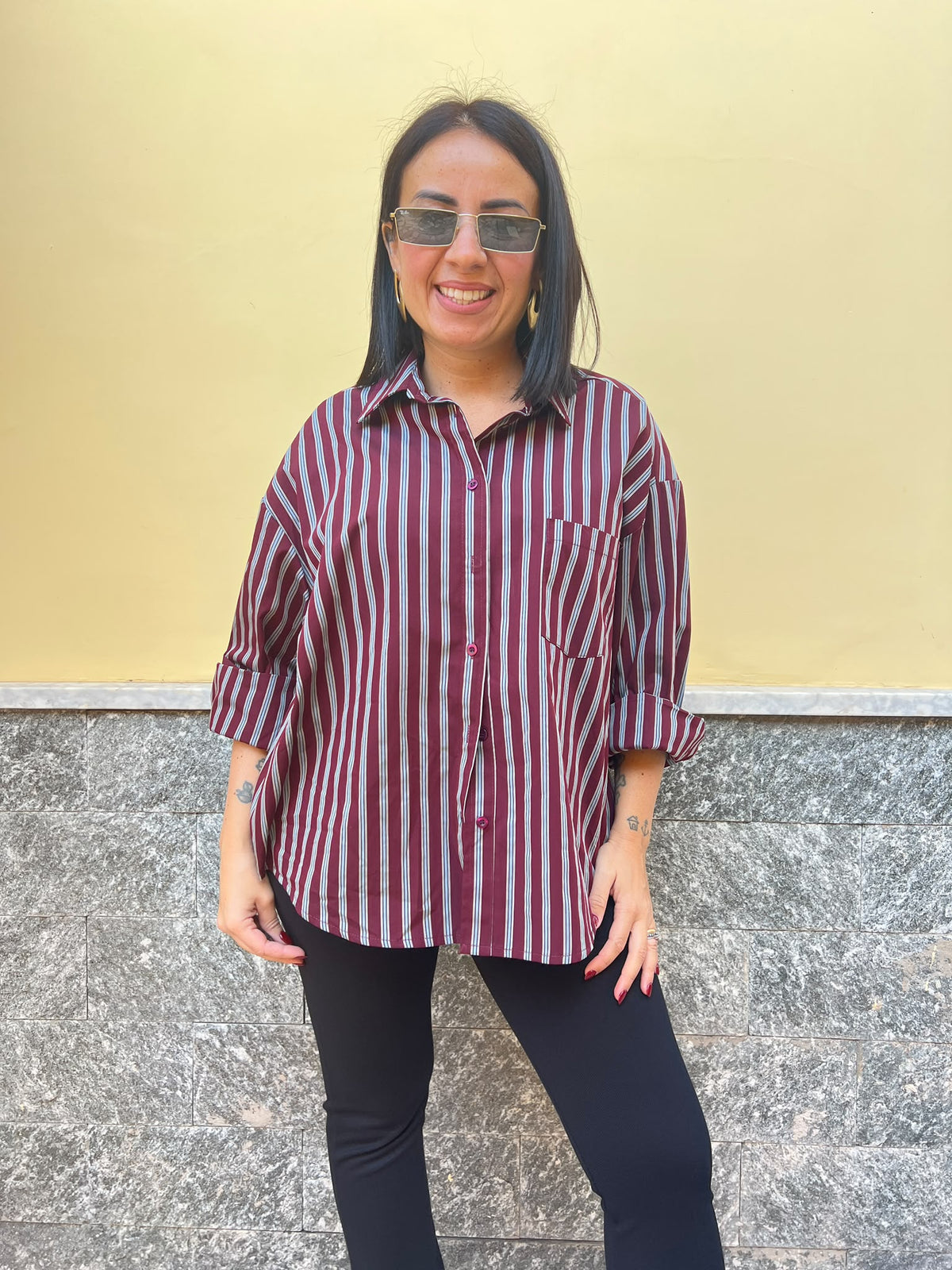 Camicia BEMINE Bordeaux  121464