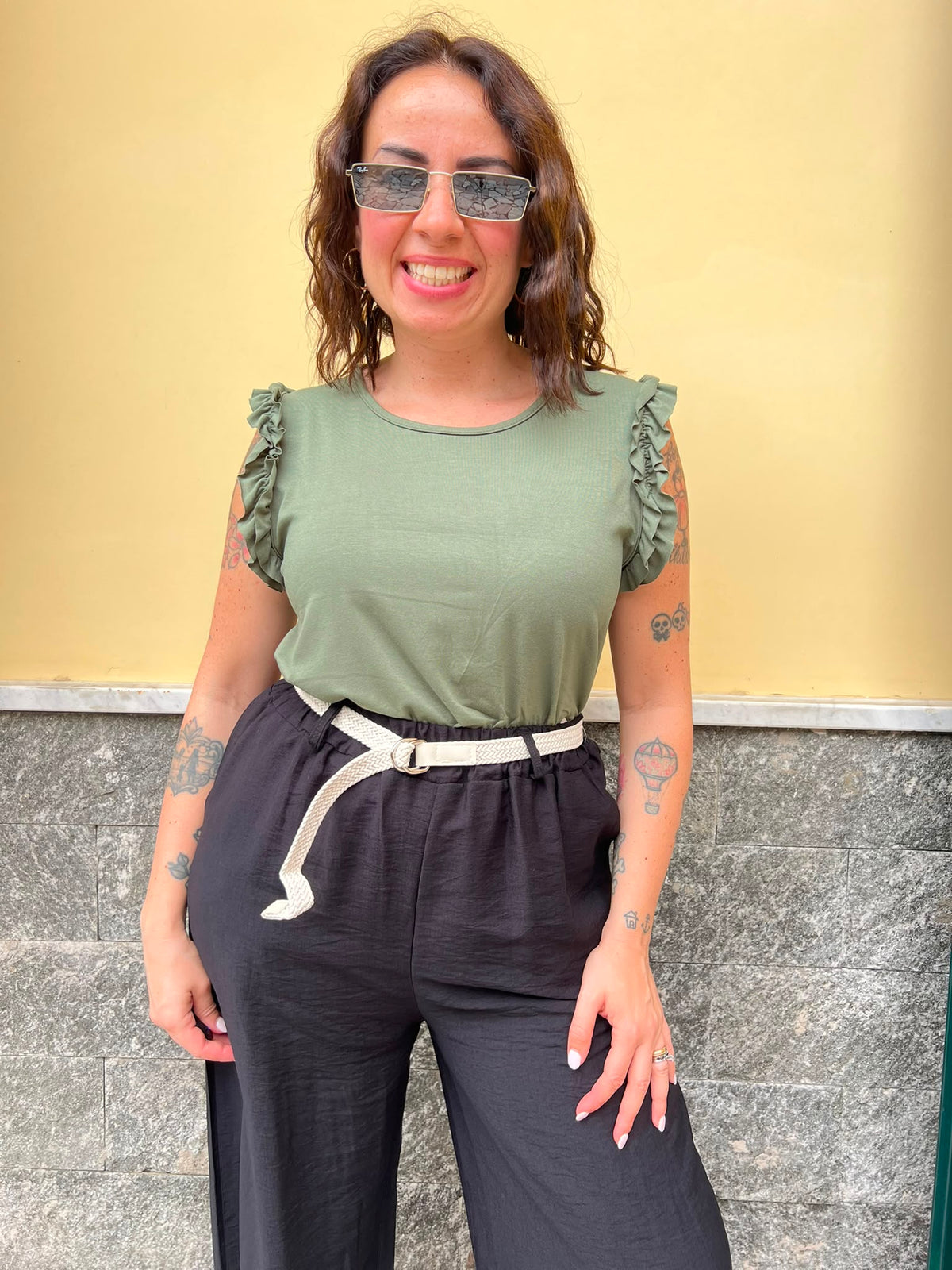 Canotta Fru fru Verde