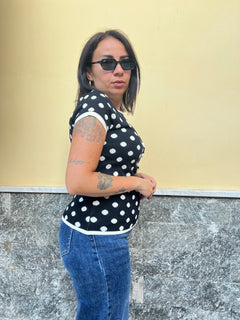 Maglia Pois Nero