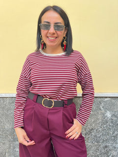 Maglia righe Lucia Bordeaux 65793