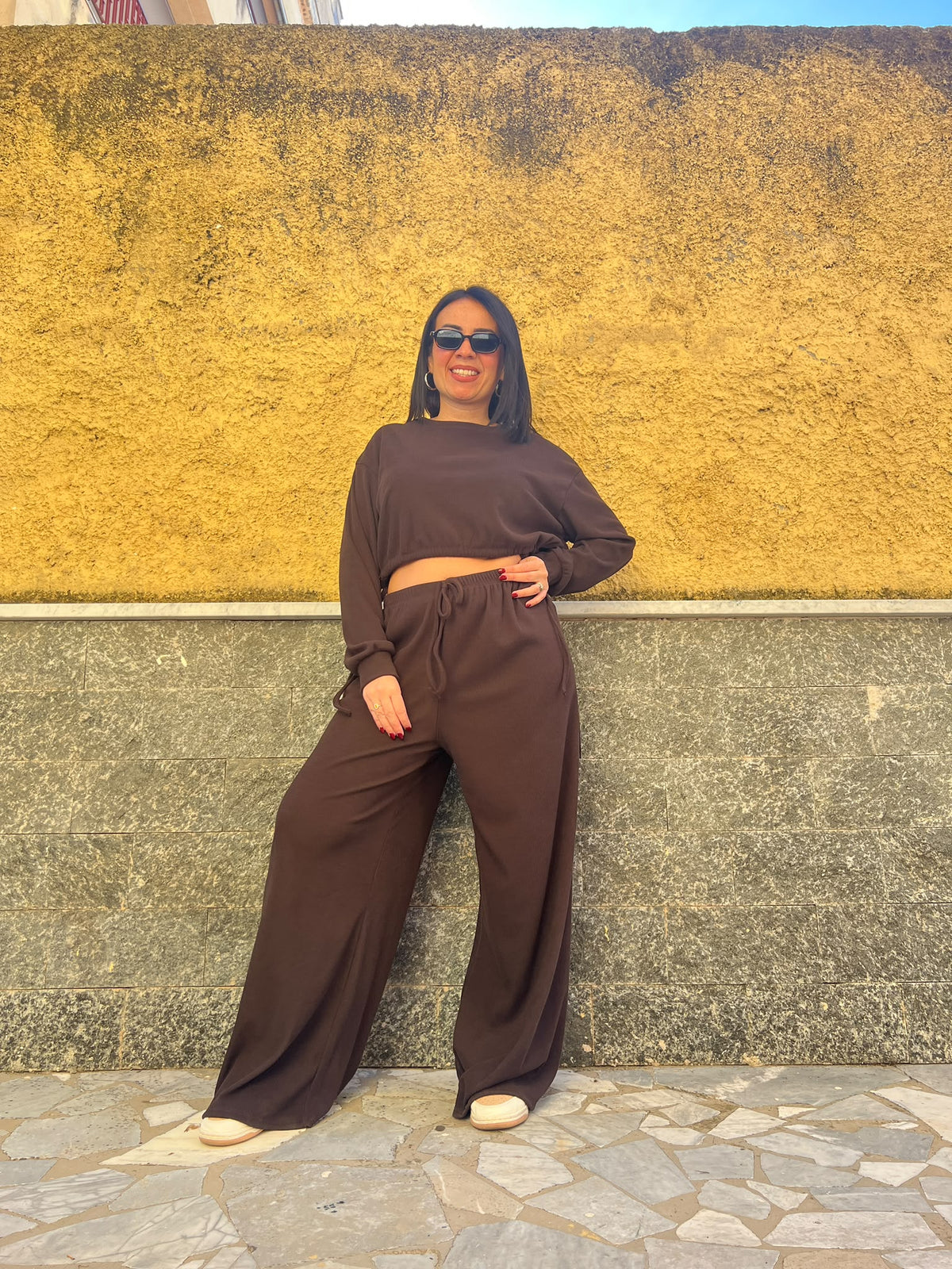 Pantaloni Costine marrone 52634
