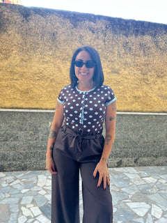 Pantaloni Fiocco Marrone