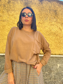 Maglia taschini Beige 6732