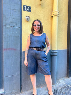 Bermuda denim gessato 8976