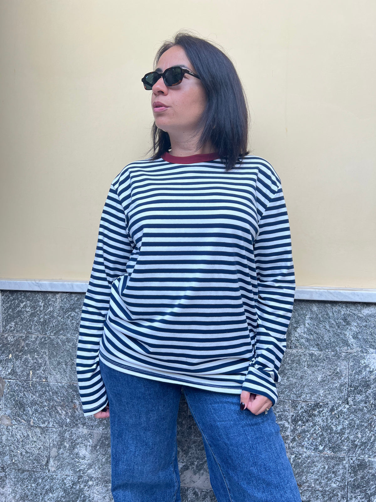 Maglia righe Blu 5610