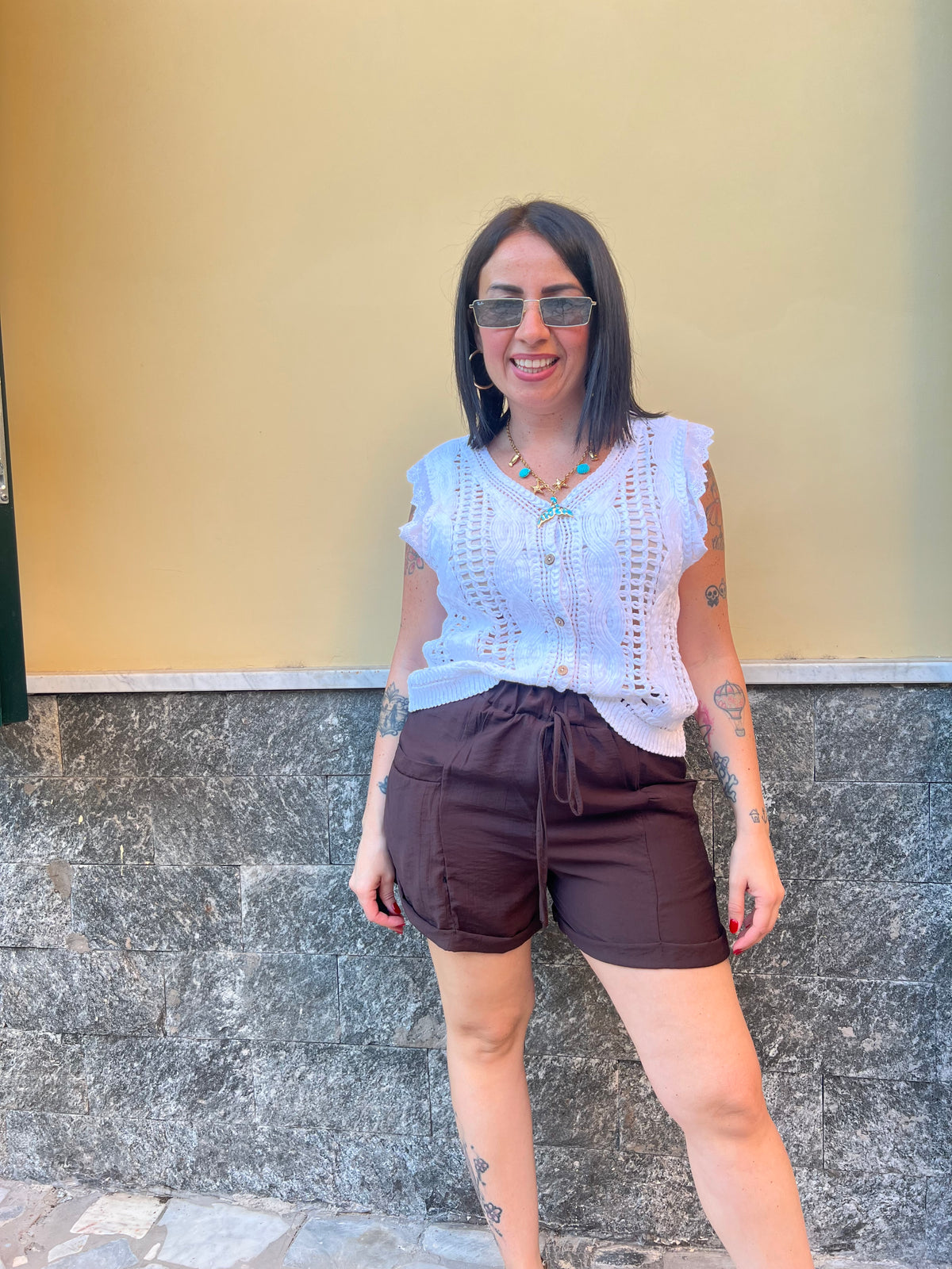 Shorts Marrone