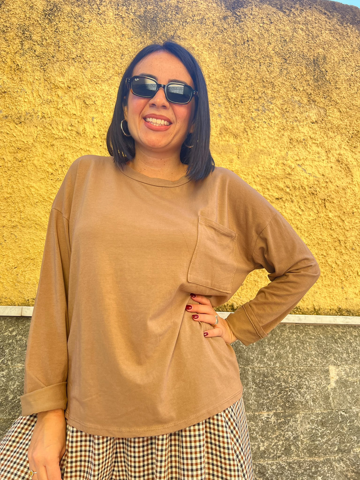 Maglia taschini Beige 6732