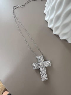 Collana Croce Argento 25305