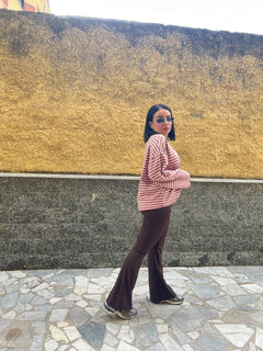 Leggins zampa marrone 38463