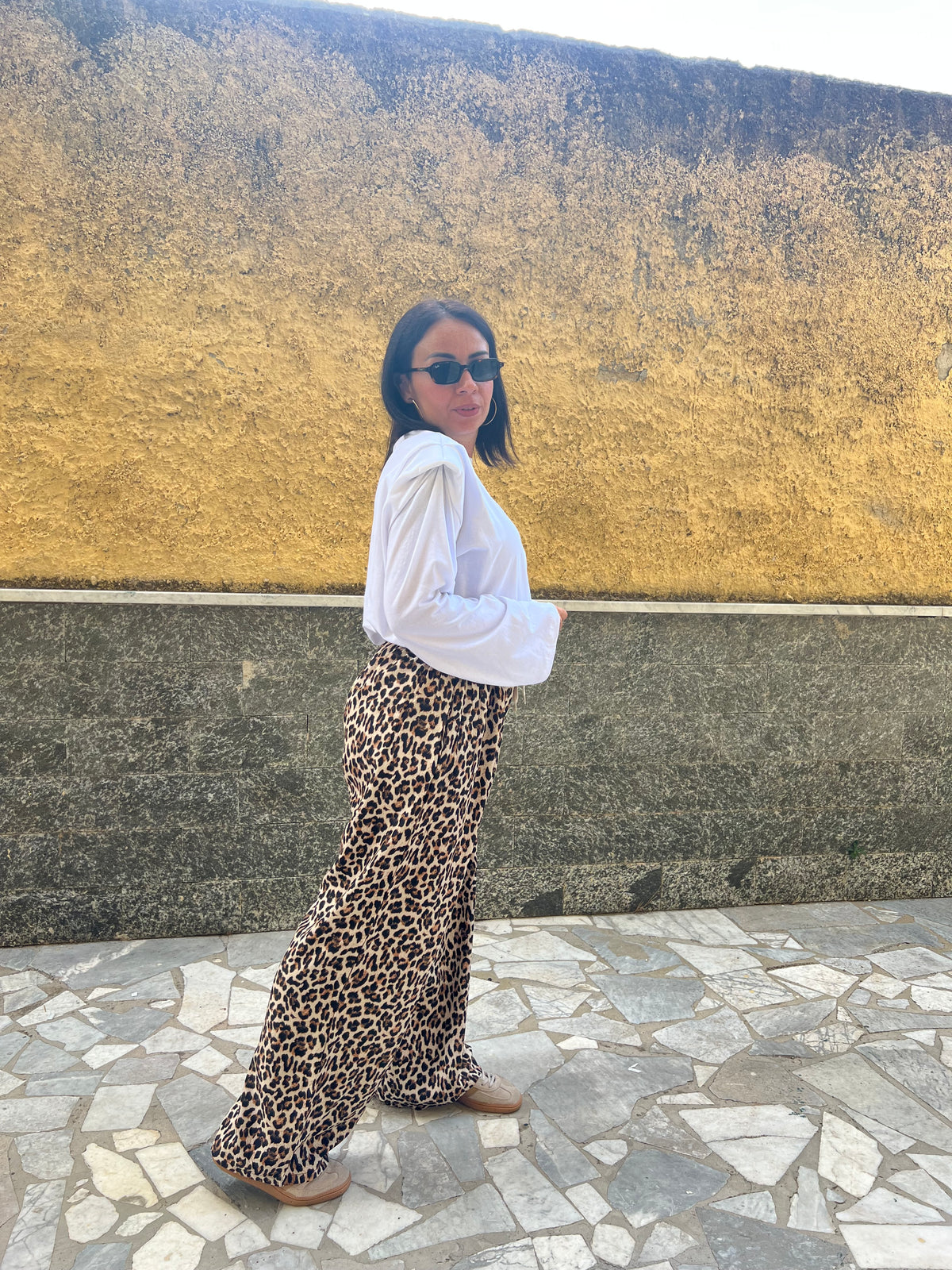 Pantaloni Palazzo Animalier