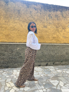 Pantaloni Palazzo Animalier