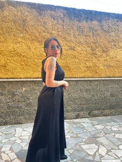 Abito Satin  Nero 65793