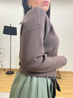 Cardigan cioccolato 8976