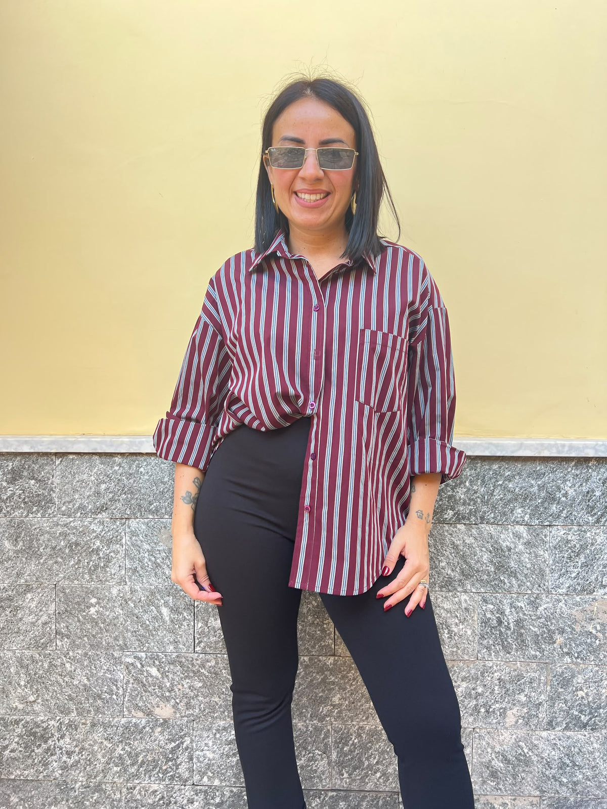Camicia BEMINE Bordeaux  121464