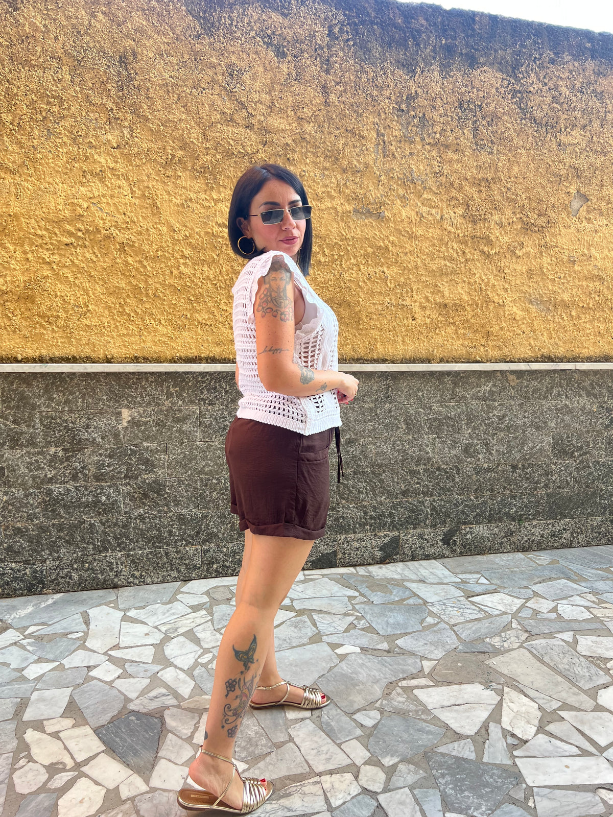 Shorts Marrone