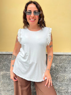 Canotta Fru fru Bianca