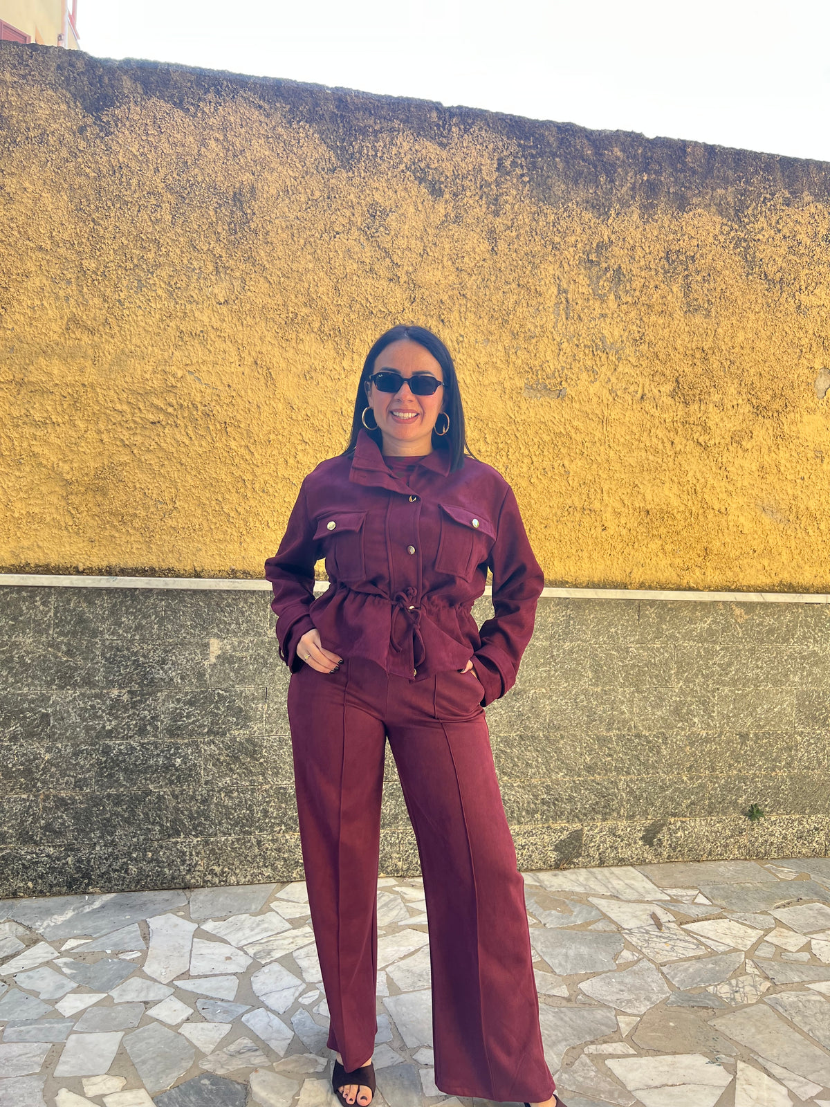 Giubbino Scamosciato Bordeaux 101220