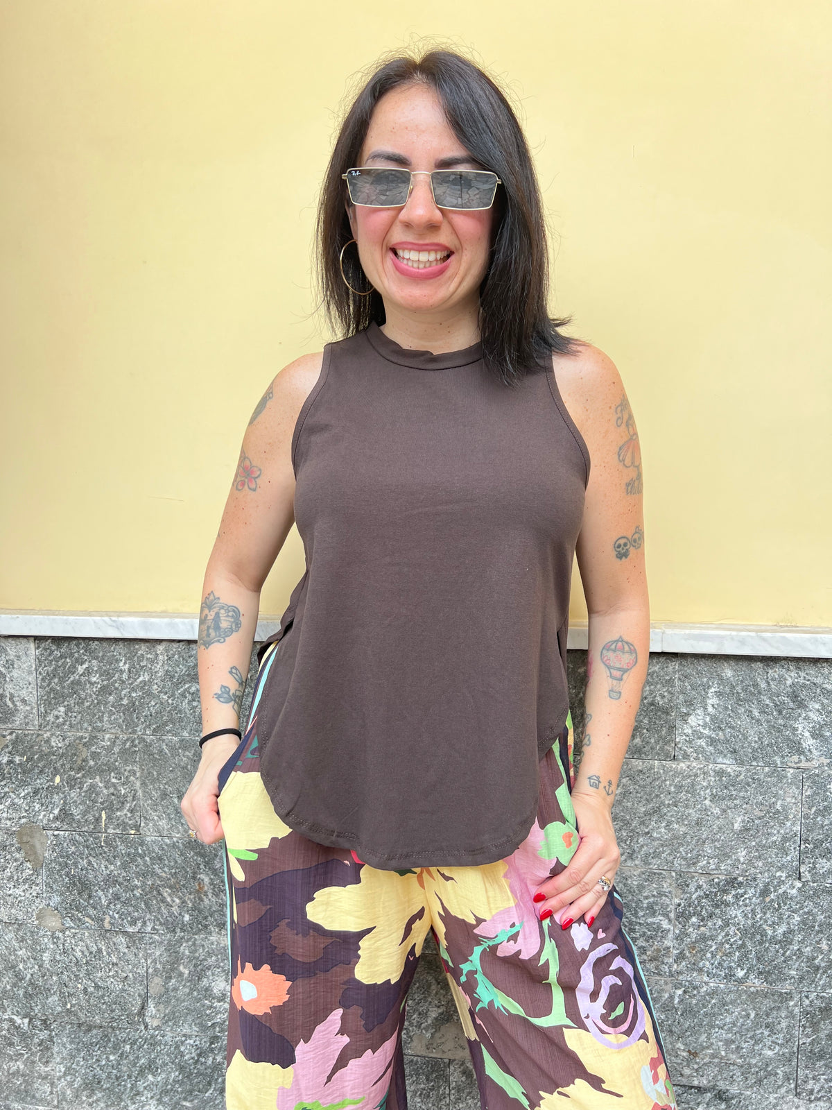 Canotta Ovale 366 Marrone
