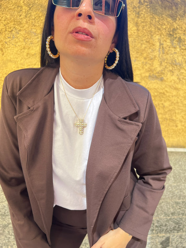 Collana Croce Oro 25305