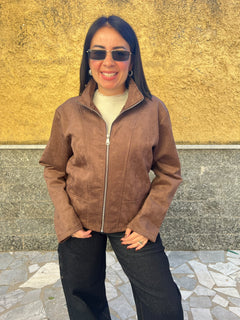Giacca Scamosciata Marrone 6732