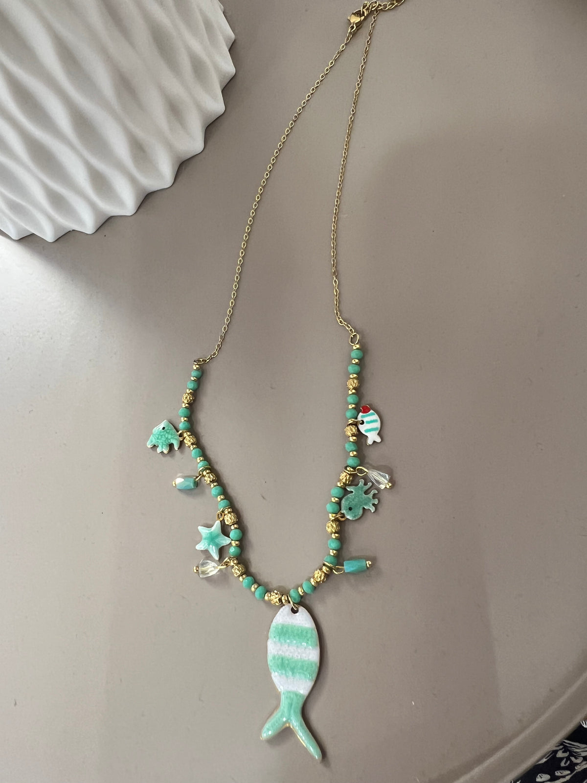 Collana Pesciolino Verde 35427