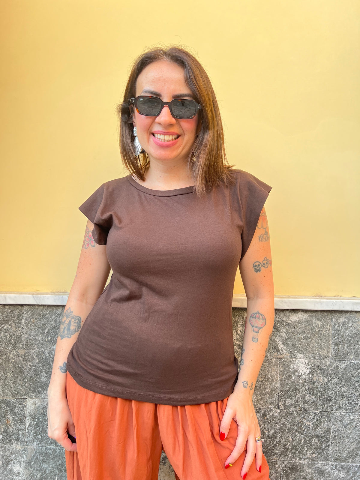 Shirt Ali  Marrone