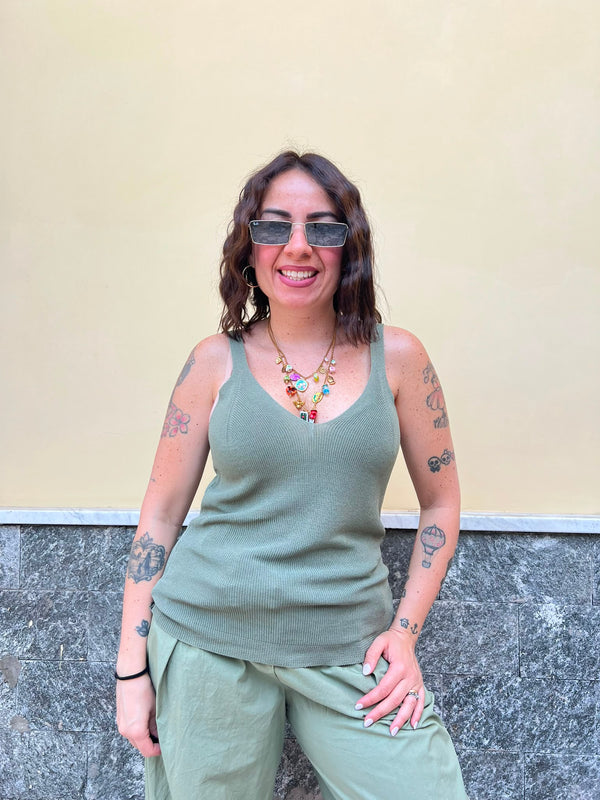 Canotta Filo Verde