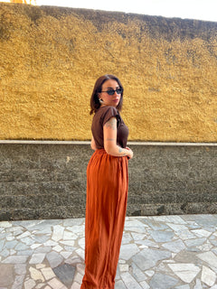 Pantaloni Penelope Mattone