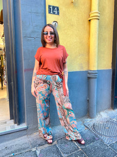 Pantaloni Fantasia Verdi Over