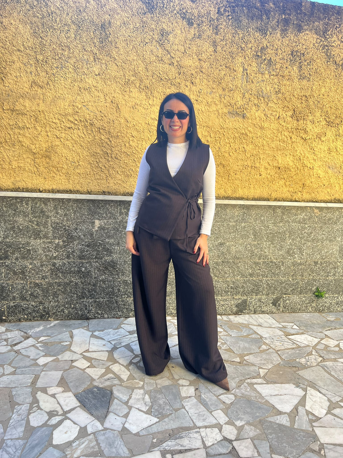 Gilet gessato 6732