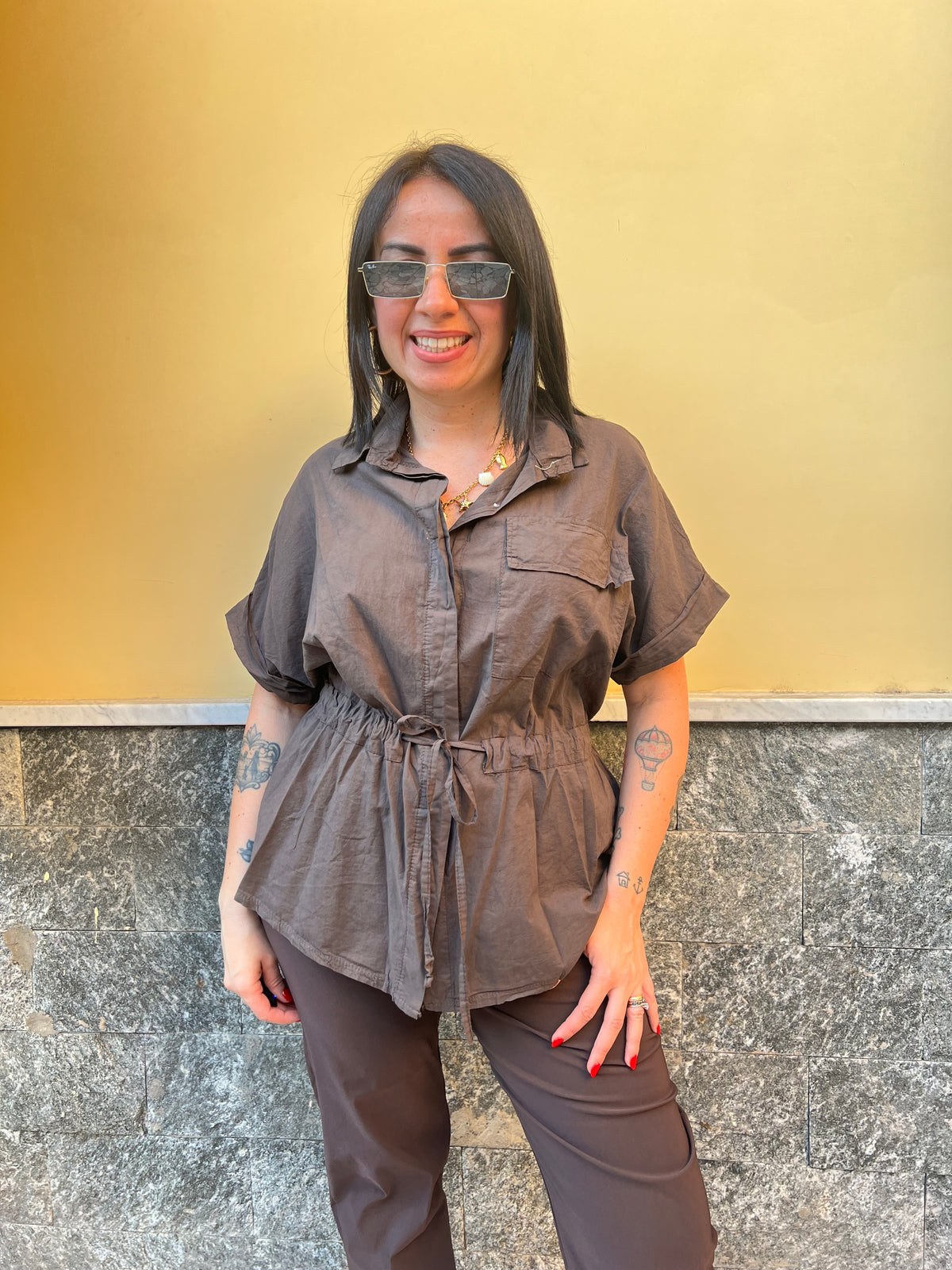 Camicia Savana Marrone 55671