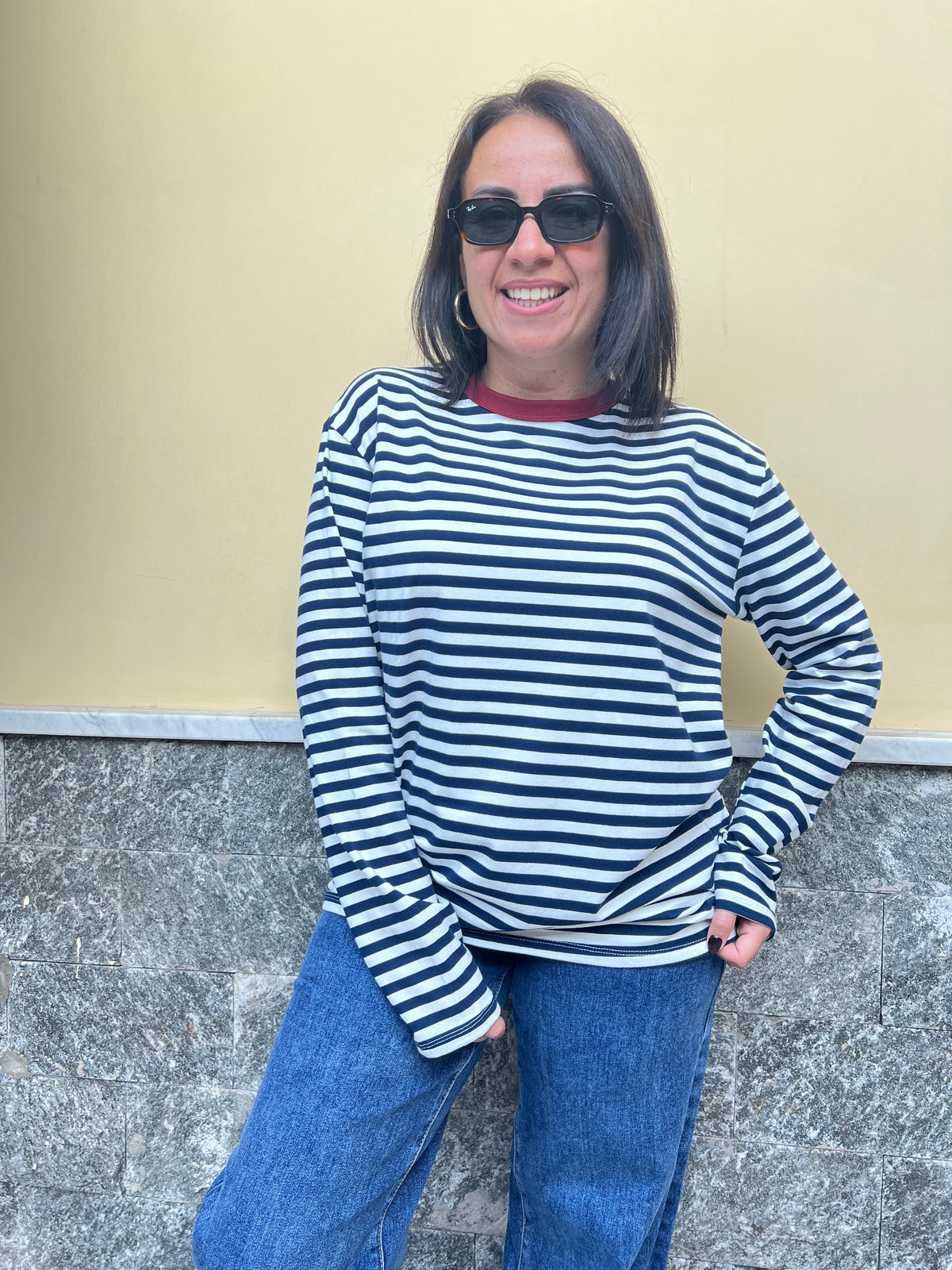 Maglia righe Blu 5610