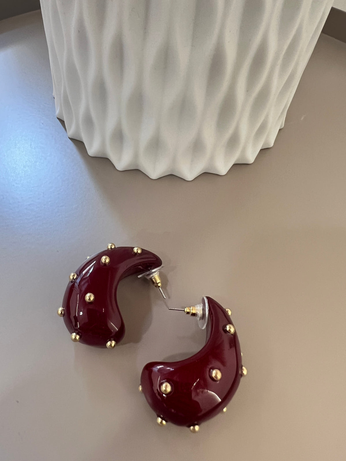 Orecchini Goccia Bordeaux 25305
