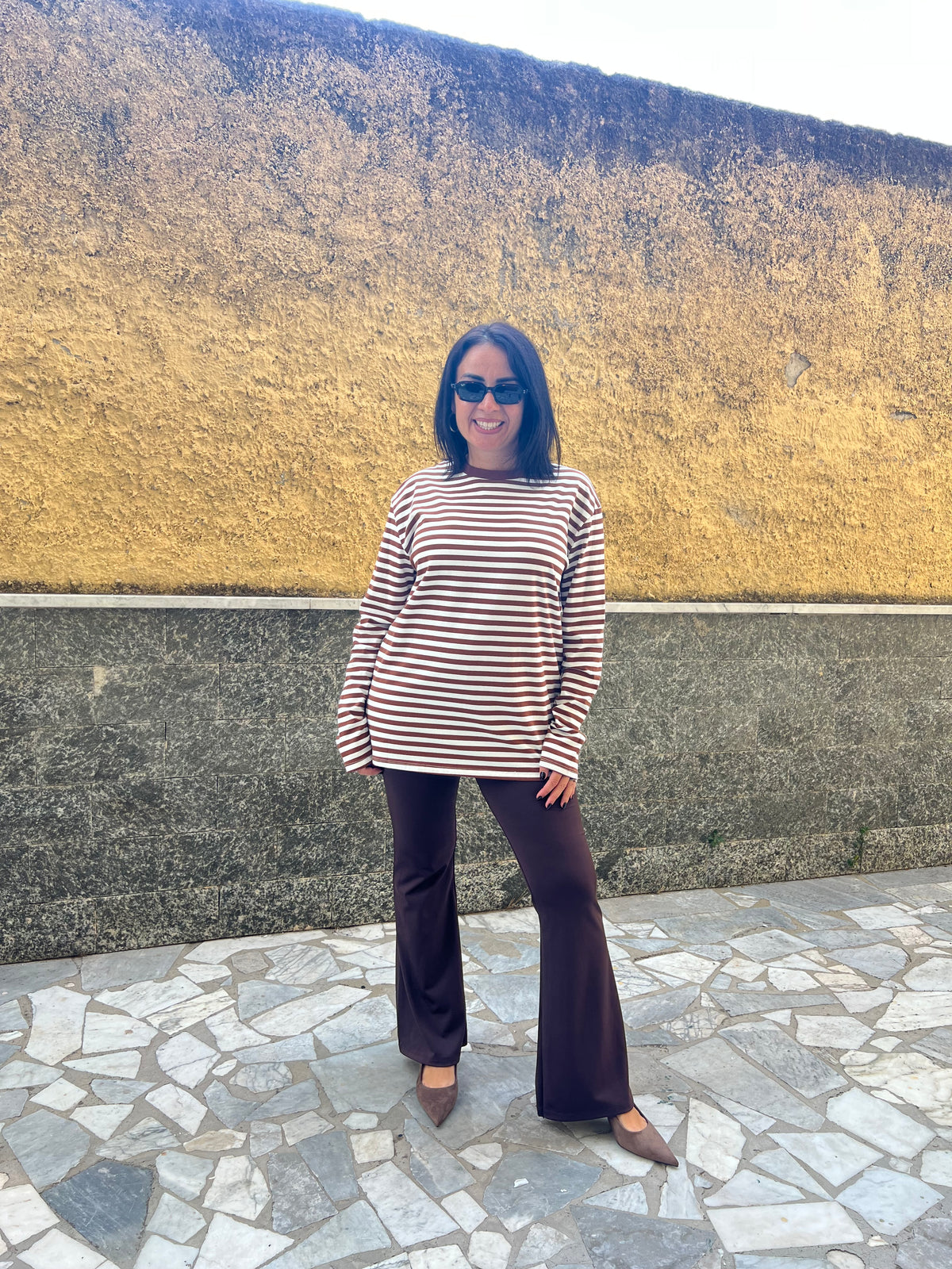 Leggins zampa marrone 38463