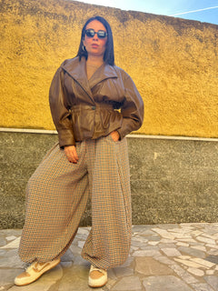 Pantaloni quadretti 10501281