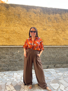 Pantaloni Penelope Marrone