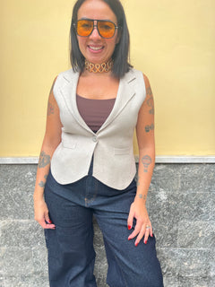 Gilet Lana Sabbia 8976